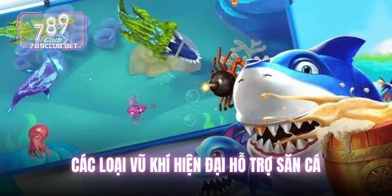 Các loại vũ khí hiện đại hỗ trợ săn cá